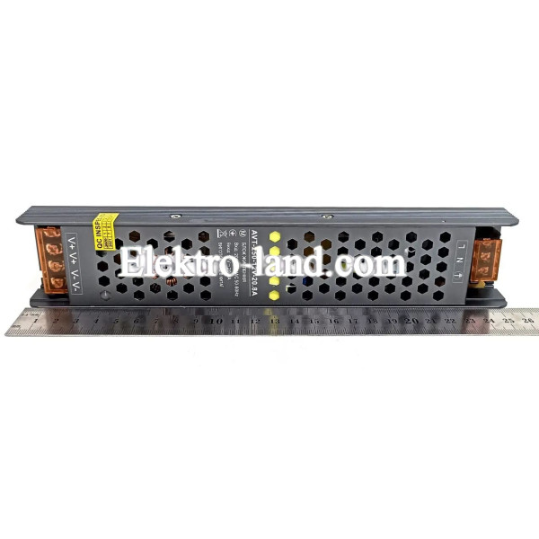 Блок питания 250W AVT-250-12V-20.8A мини (200Вт 12В 20.8А) компактный для светодиодной LED ленты, модулей, линеек